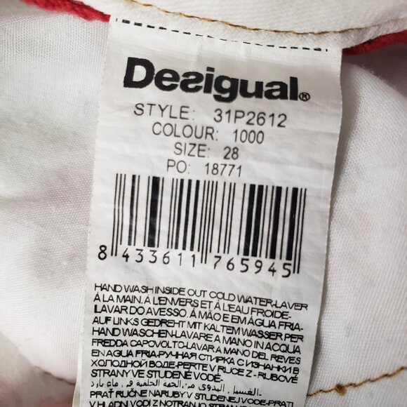 Bright + Lovely Desigual Spain Psychadelic Floral Pants Trousers Jeans! - Picture 14 of 16